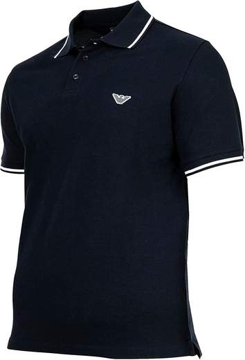Polo uomo Emporio Armani in cotone piqué