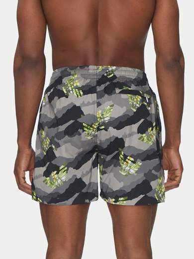 EMPORIO ARMANI Costume boxer uomo Emporio Armani con stampa camouflage all-over e coulisse