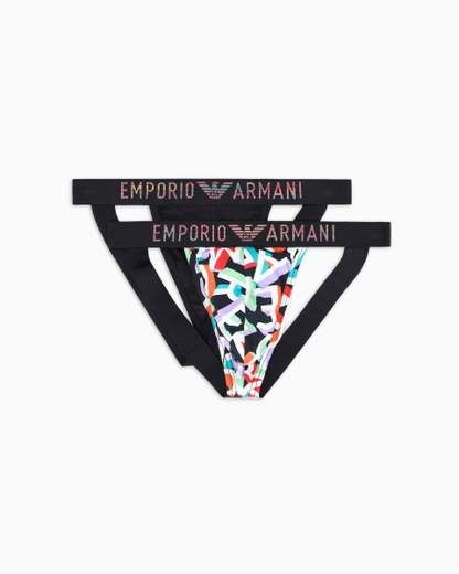 EMPORIO ARMANI Jockstrap Uomo Emporio Armani Bipack in Cotone Stretch – Comfort e Stile Iconico