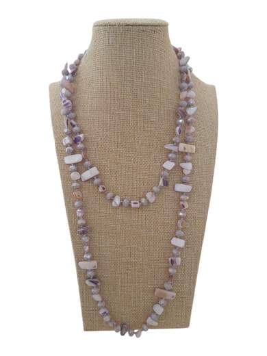 STILL Collana Donna Lunga Multistrato con Perline Colorate