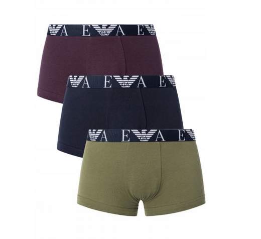 EMPORIO ARMANI Boxer Uomo Emporio Armani Monogram 3 Pack in Cotone Stretch – Comfort Premium e Stile Iconico
