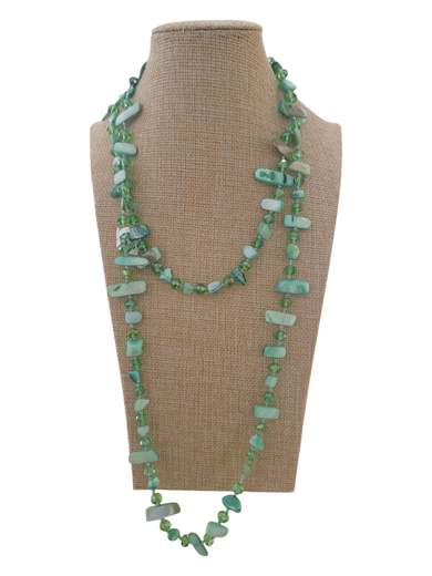 Collana Donna Elegante con Pietre Decorative e Cristalli
