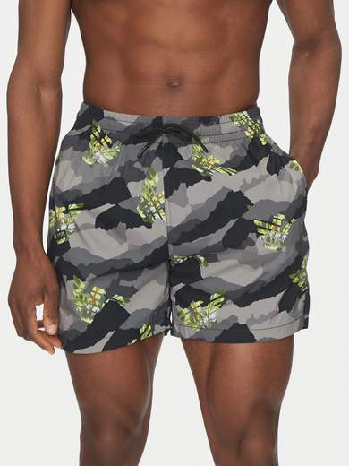 EMPORIO ARMANI Costume boxer uomo Emporio Armani con stampa camouflage all-over e coulisse