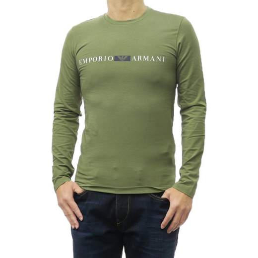 EMPORIO ARMANI T-shirt uomo Emporio Armani manica lunga cotone elasticizzato regular fit