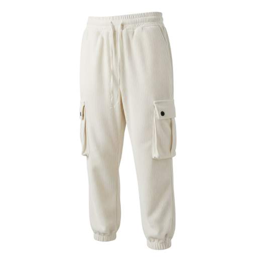 Pantalone Uomo Slim Cargo con Coulisse e Tasche Laterali – Look Casual e Funzionale