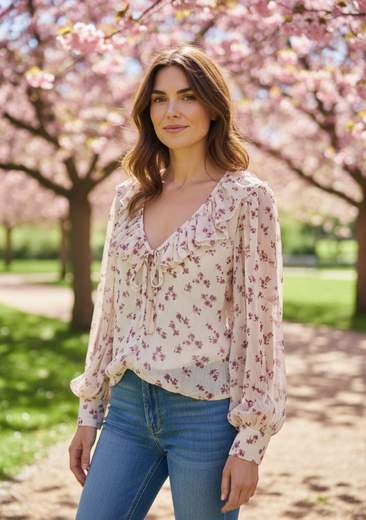 STILL Camicia Blusa Fiorata – Leggerezza e Stile Romantico