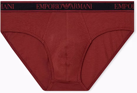 EMPORIO ARMANI Slip Uomo 3 Pezzi in Cotone con Logo