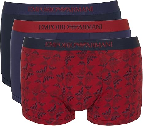 EMPORIO ARMANI Boxer Uomo Emporio Armani 3 Pack in Puro Cotone – Comfort Premium e Stile Iconico