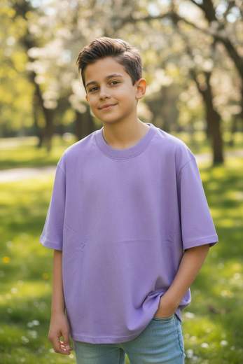 STILL T-Shirt Junior Oversize Lilla