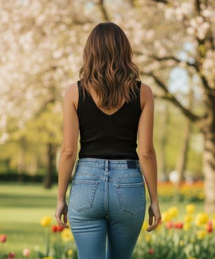 STILL Body Estivo Smanicato Scollo Profondo Aderente Elasticizzato