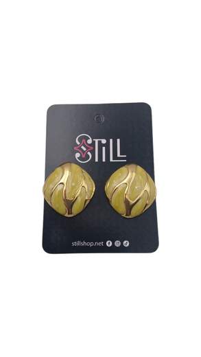 Orecchini Vintage Smaltati Design Wave