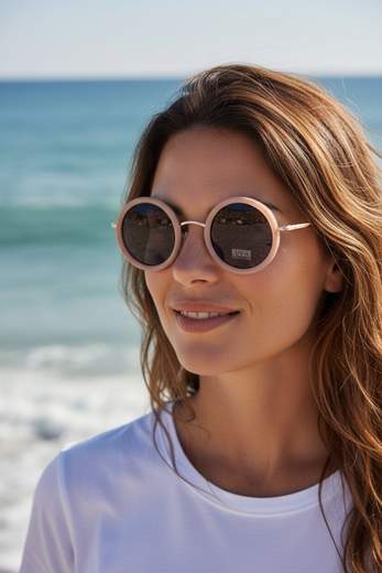Occhiali da Sole Donna Round Vintage