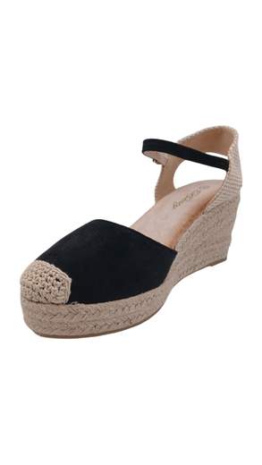 STILL Espadrillas Donna con Zeppa in Corda e Cinturino