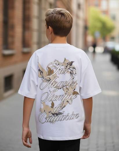 STILL T-Shirt Junior Oversize con Stampa Posteriore