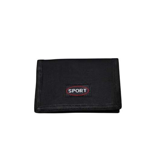 STILL Portafoglio Uomo Sport Nero in Tessuto – Wallet Compatto con Zip e Porta Tessere