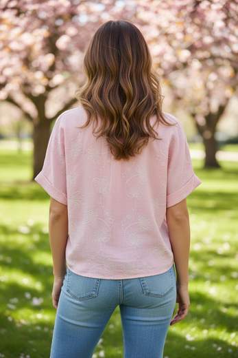 STILL Camicia Donna con Nodo Frontale e Stampa Floreale – Blusa Estiva Leggera