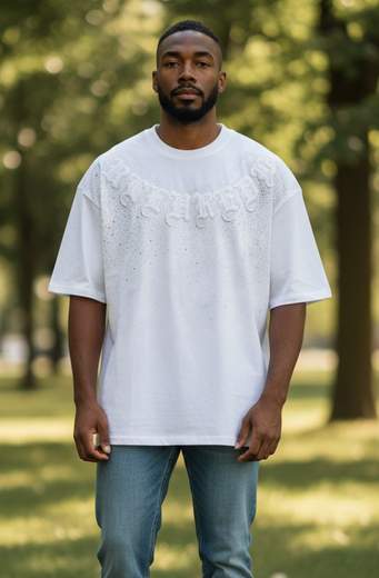 STILL T-shirt Oversize Uomo  – Urban Style e Dettagli Brillanti