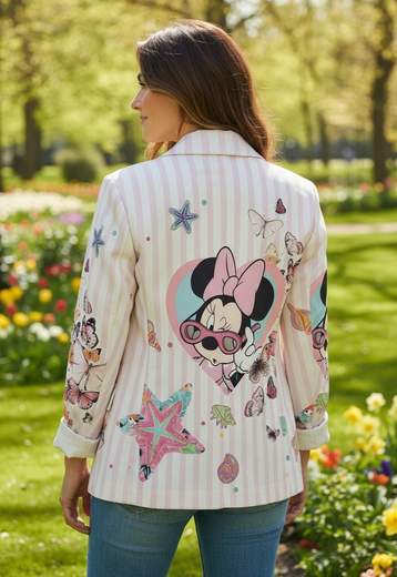 STILL Giacca Fantasia con Cagnolino