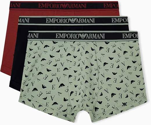 EMPORIO ARMANI 3-Pack Boxer in Cotone Stretch