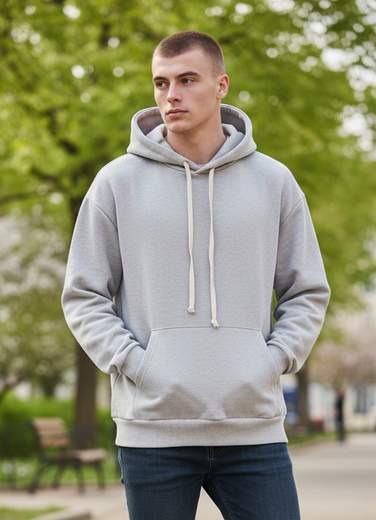 STILL Felpa cotone con il cappuccio