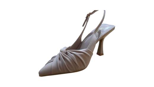 Décolleté Donna Slingback Elegante con Punta Affusolata e Drappeggio