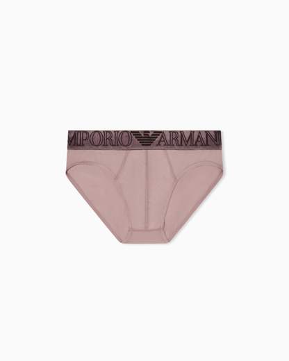EMPORIO ARMANI Slip uomo in cotone stretch con fascia logo maxi