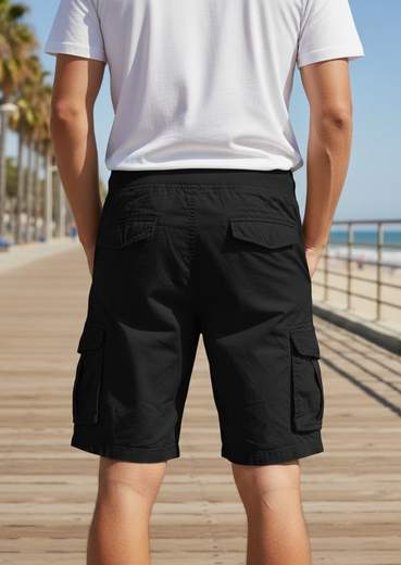 STILL Bermuda Cargo Uomo con Tasche Laterali e Coulisse