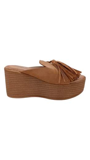 Sabot Donna con Zeppa e Nappine