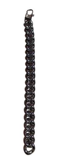 STILL Bracciale Cuban Uomo Argento Nero