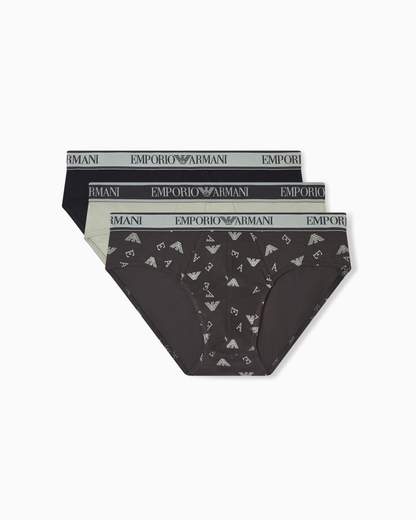 EMPORIO ARMANI Slip uomo Armani 3 pack: comfort stretch e stile versatile