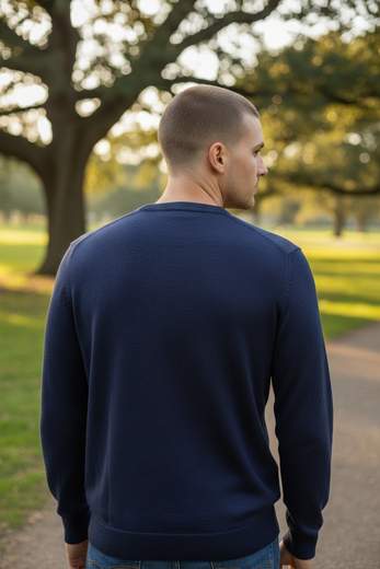 Maglione Uomo Girocollo a Maniche Lunghe