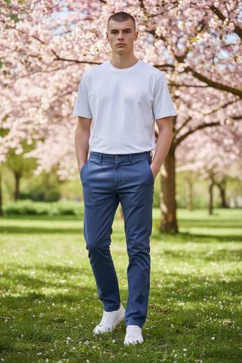 STILL Pantalone Uomo Slim Fit – Chino Elastico Casual