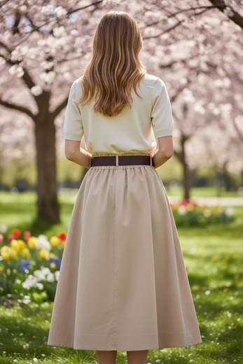 STILL Gonna Midi Donna a Ruota – Eleganza Fluida e Stile Senza Tempo