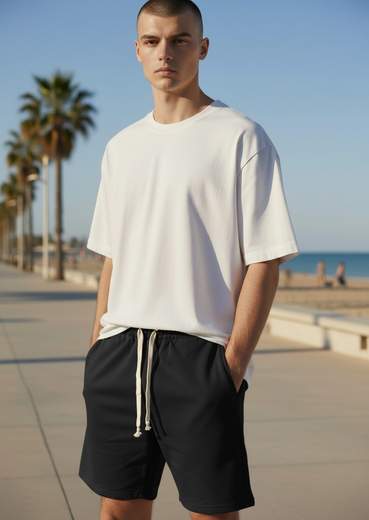 STILL Bermuda Uomo Tuta con Coulisse – Pantaloncino Casual Comfort Fit