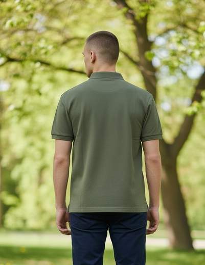 STILL Polo Uomo Tinta Unita Basic - Manica Corta Casual Elegante