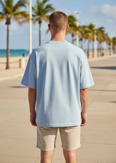 STILL T-Shirt Uomo Oversize Basic Girocollo Manica Corta