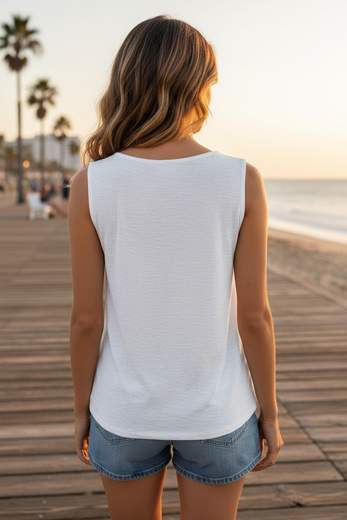STILL Top Donna Asimmetrico con Drappeggio e Fibbia Decorativa