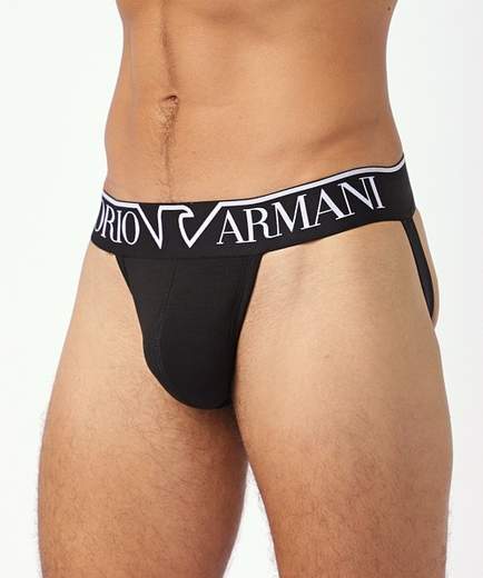 EMPORIO ARMANI Jockstrap Uomo Emporio Armani Megalogo in Cotone Stretch – Comfort e Stile Iconico