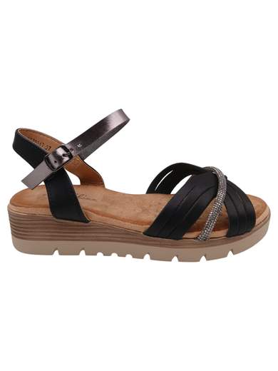 Sandali Donna Platform con Fasce Intrecciate