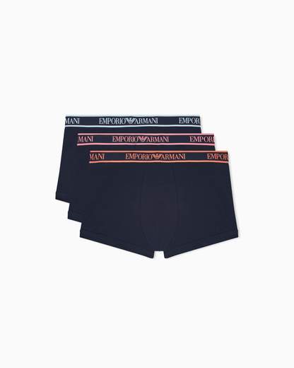 EMPORIO ARMANI Boxer uomo 3 pack: comfort essenziale e vestibilità stabile