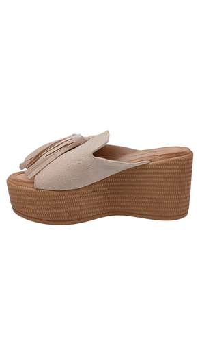 Sabot Donna con Zeppa e Nappine