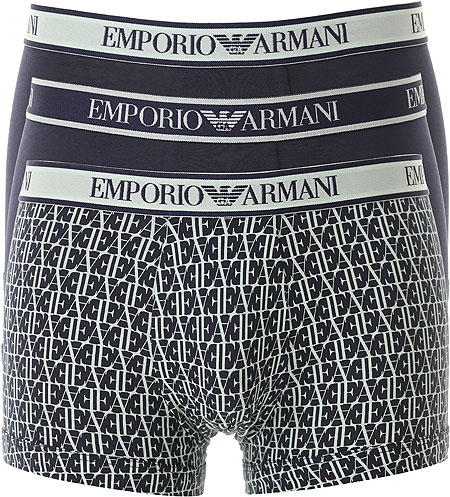 EMPORIO ARMANI Slip uomo Emporio Armani 112131-4R717 tripack cotone stretch con logo