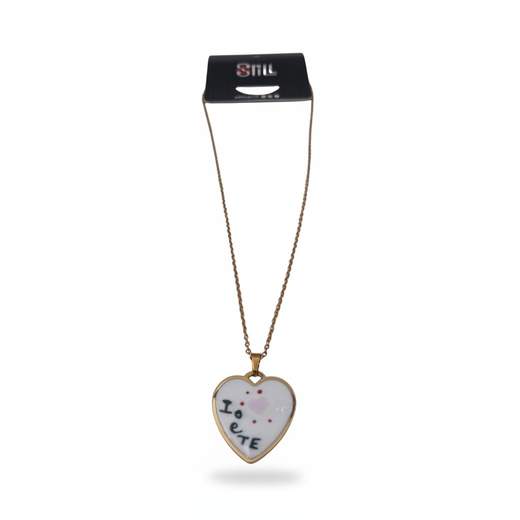 STILL Collana Donna con Ciondolo Smaltato