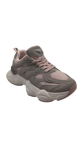 Sneakers Donna Chunky Beige e Rosa – Comfort Sporty Chic