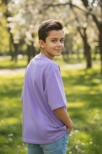 STILL T-Shirt Junior Oversize Lilla
