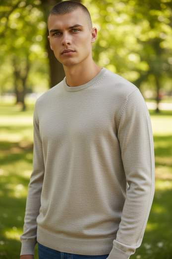 STILL Maglione Uomo Girocollo a Maniche Lunghe