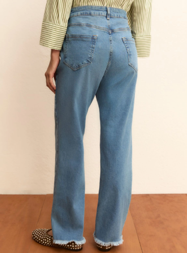 EMME di MARELLA CON FRANGE Denim STRAIGHT