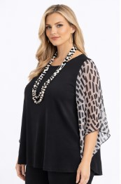 QUIIN21 BLOUSA OVER Viscosa Q1289