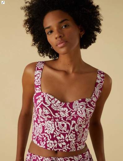 EMME di MARELLA crop top Cotone MOSCATO
