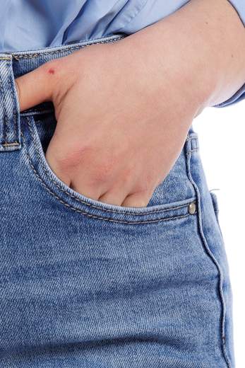 le streghe GAMBA DRITTA Denim SO211